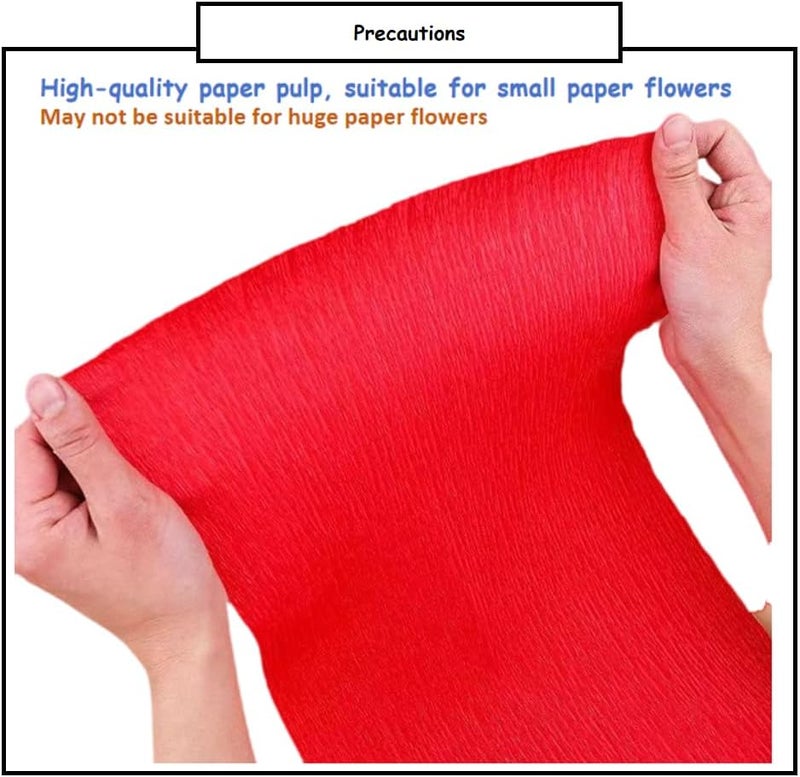 LCREATE LCREATE LCREATE Crepe Paper Roll 8.2ft Long 17 Inch Wide for Wedding Ceremony Various Large Festivals Decoration (White) - Image 2